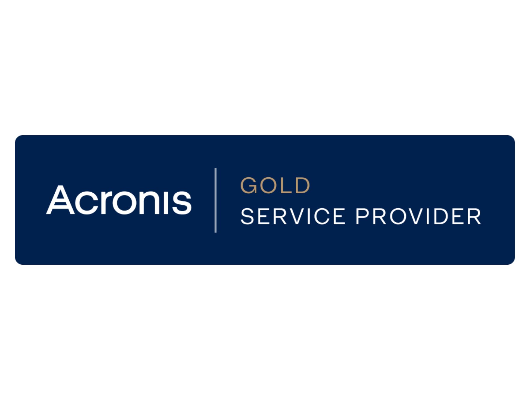 Acronis Gold Service Provider logo
