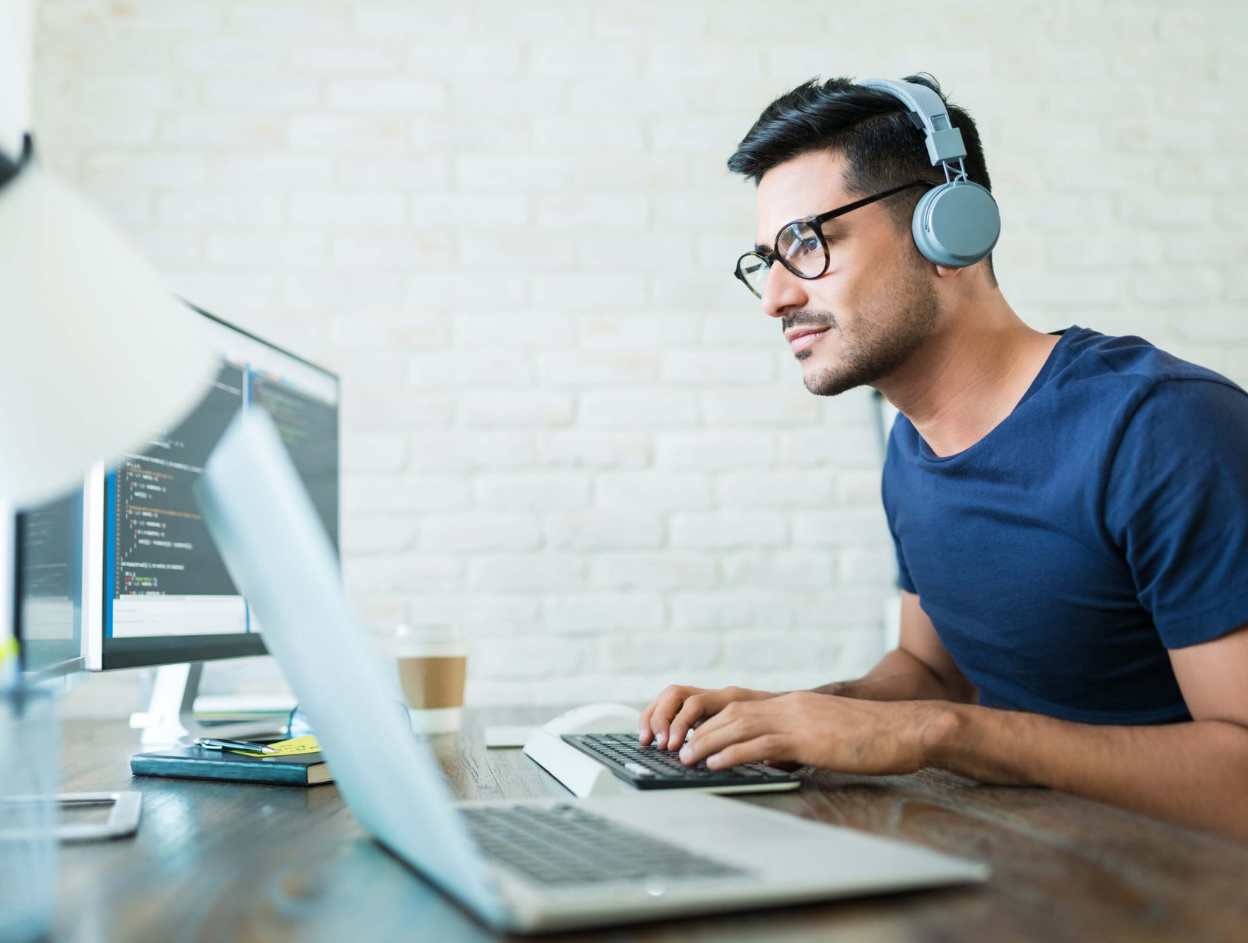 Man at computer