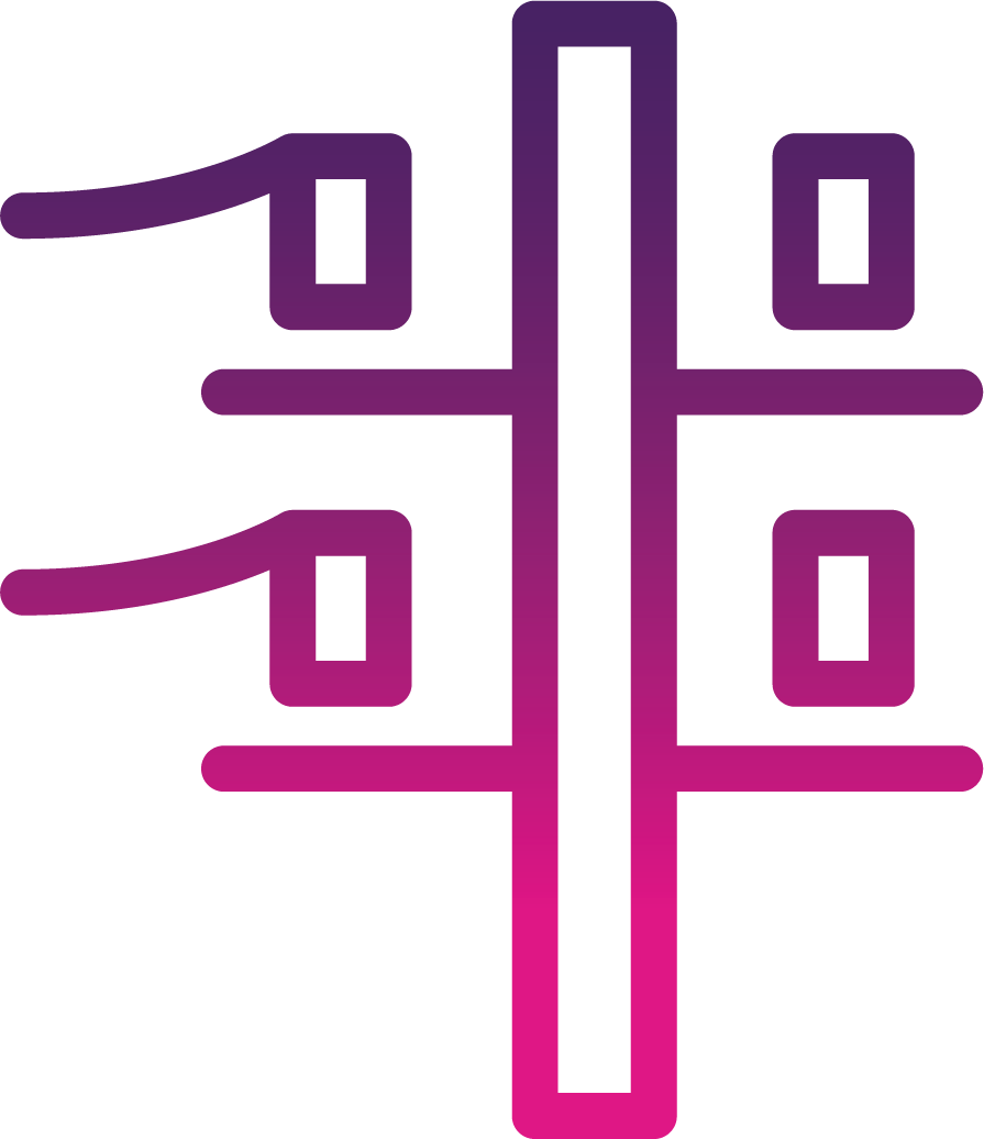 ISDN icon of telephone lines