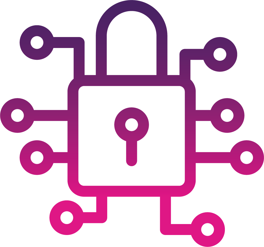 An icon to illustrate security with a padlock