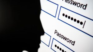Image of a password being typed on a computer screen